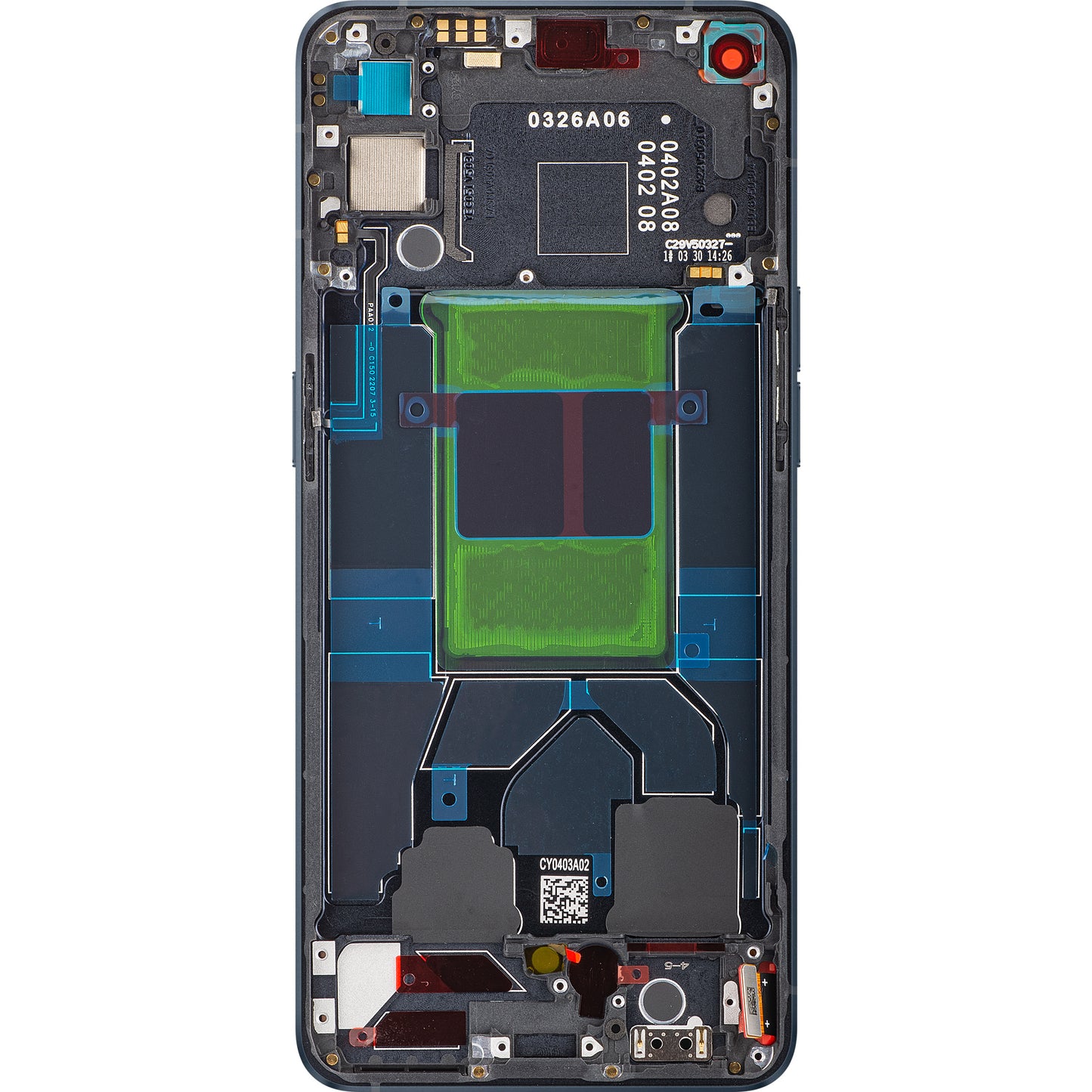 Pekskärm Oppo Reno6 5G, med ram, svart (Stellar Black), Service Pack 4907749