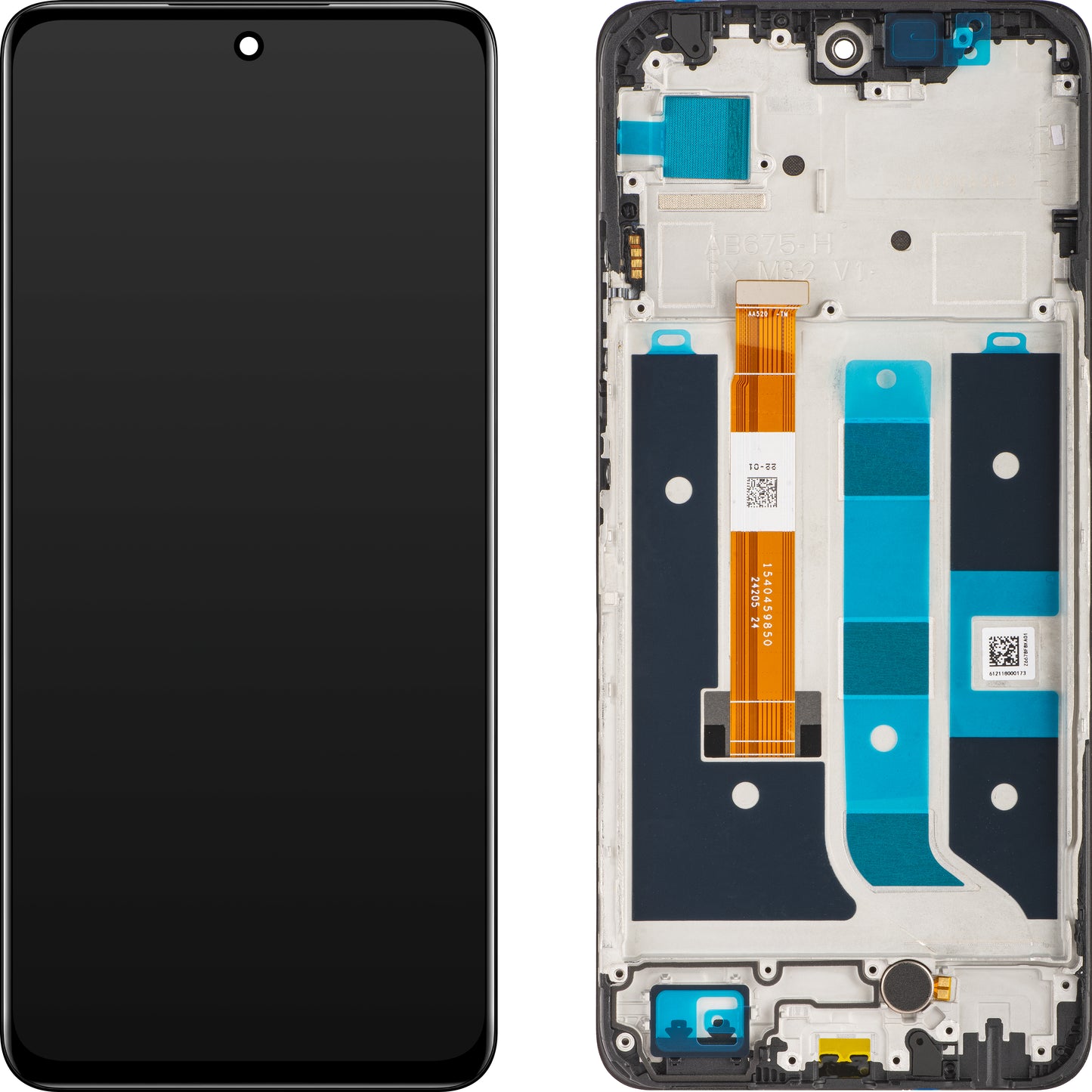 Realme 11 5G pekskärm Realme 11 5G, med ram, midnattssvart, servicepaket 621029000064