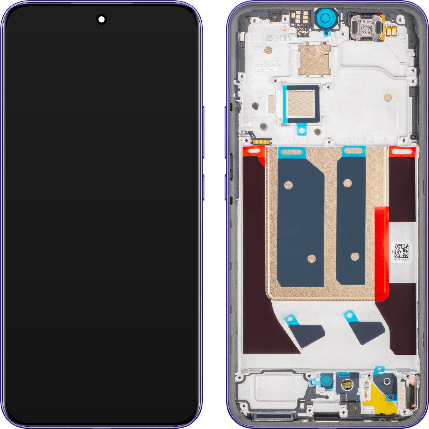 Display med Touchscreen Realme 14 Pro+, med Ram, Lila (Bikaner Purple), Service Pack 621039000081