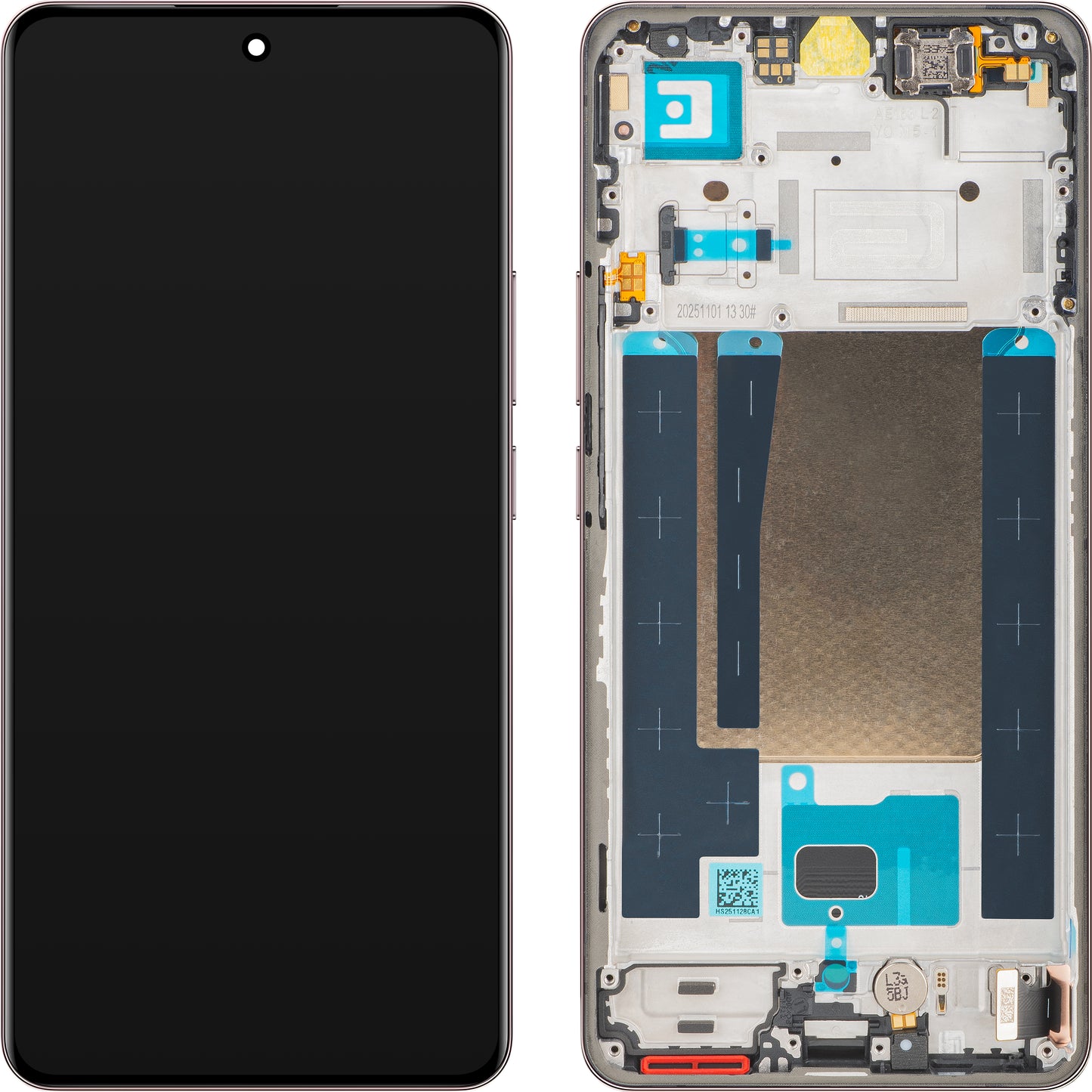 Display med Touchscreen Realme 16 Pro+, med Ram, Rosa (Camellia Pink), Service Pack 621029000808