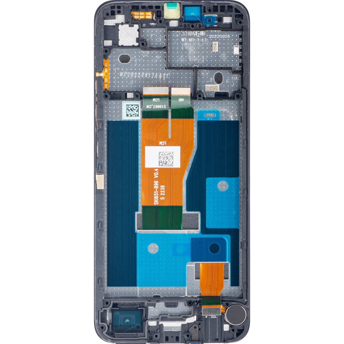 Pekskärm Realme C33, med ram, svart (Night Sea), Service Pack 4130336