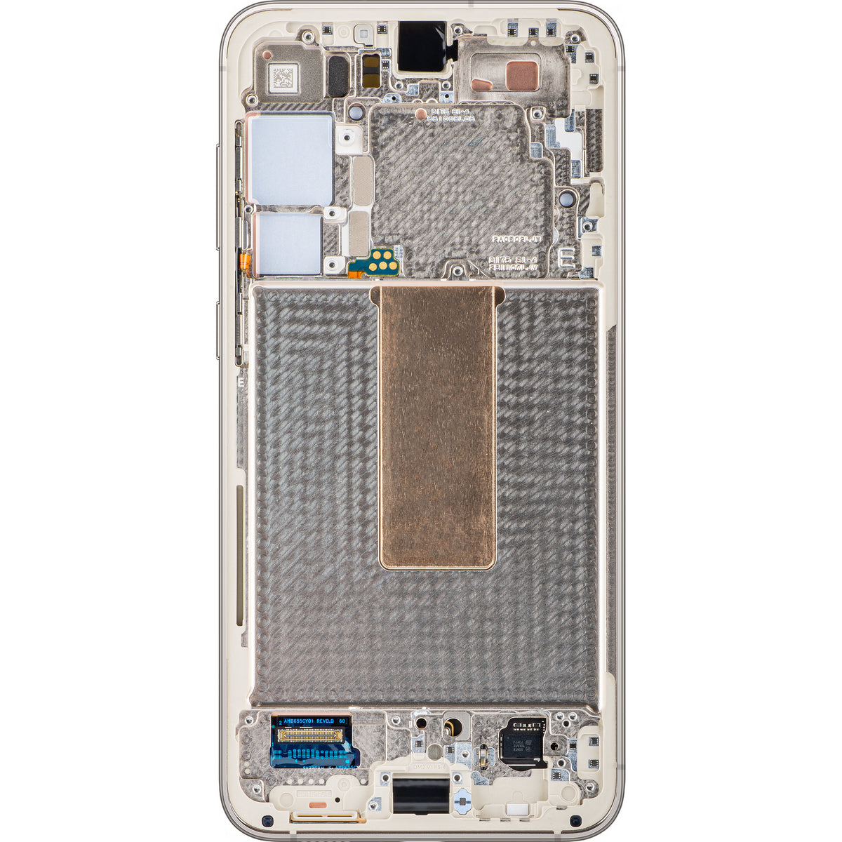 Samsung Galaxy S23+ S916 Touchscreen-display med ram, vit (cream), Service Pack GH82-30476B