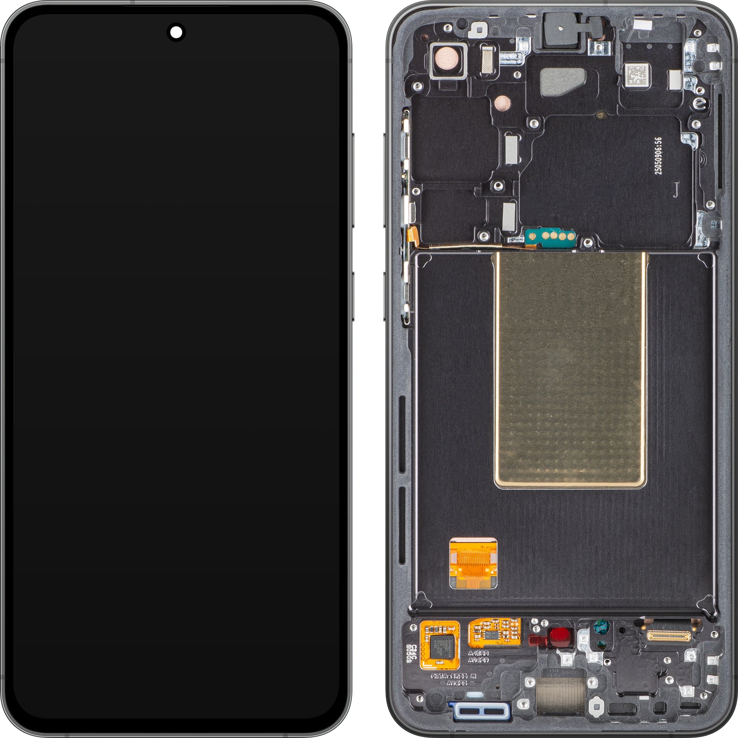 Samsung Galaxy S24 FE S721 Pekskärm Samsung Galaxy S24 FE S721, med ram, svart (grafit), Service Pack GH82-35848A