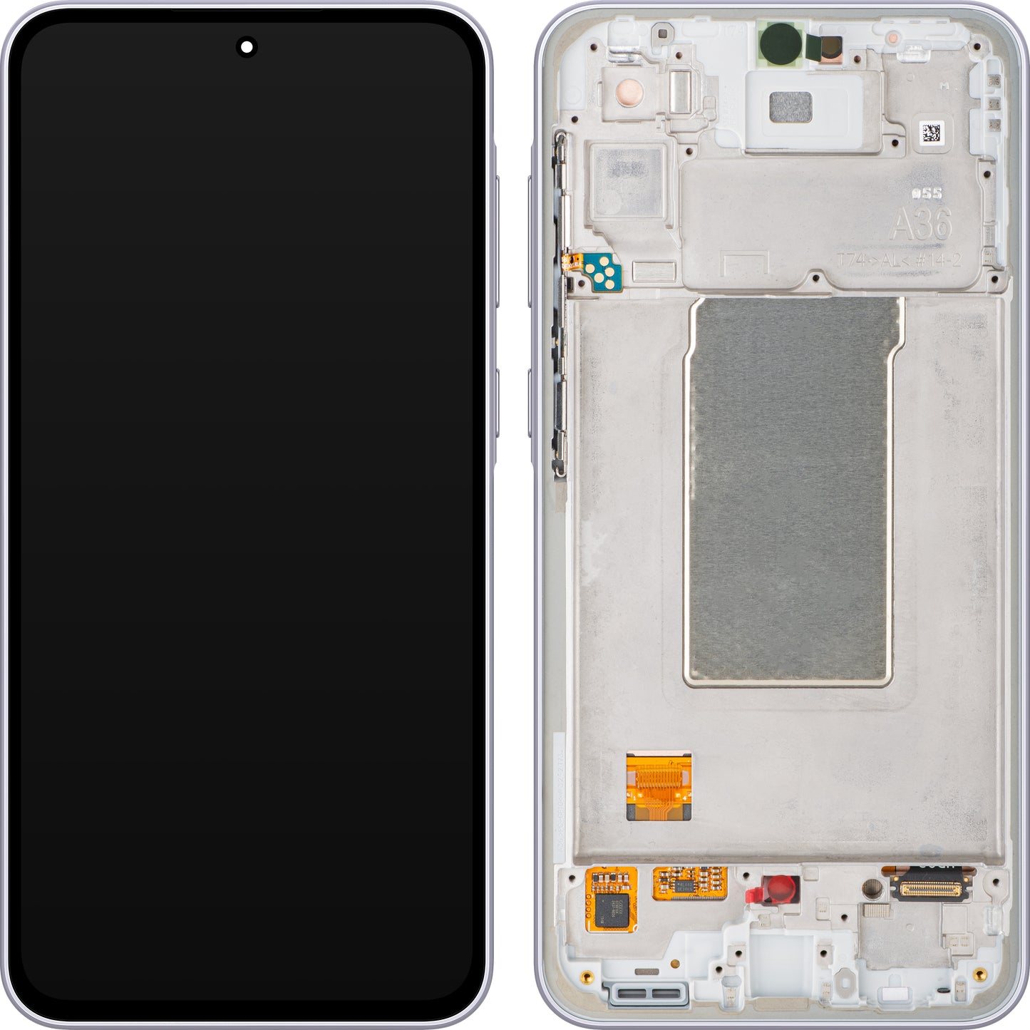 Display med Touchscreen Samsung Galaxy A36 A366, med Ram, Lila, Service Pack GH82-36841D