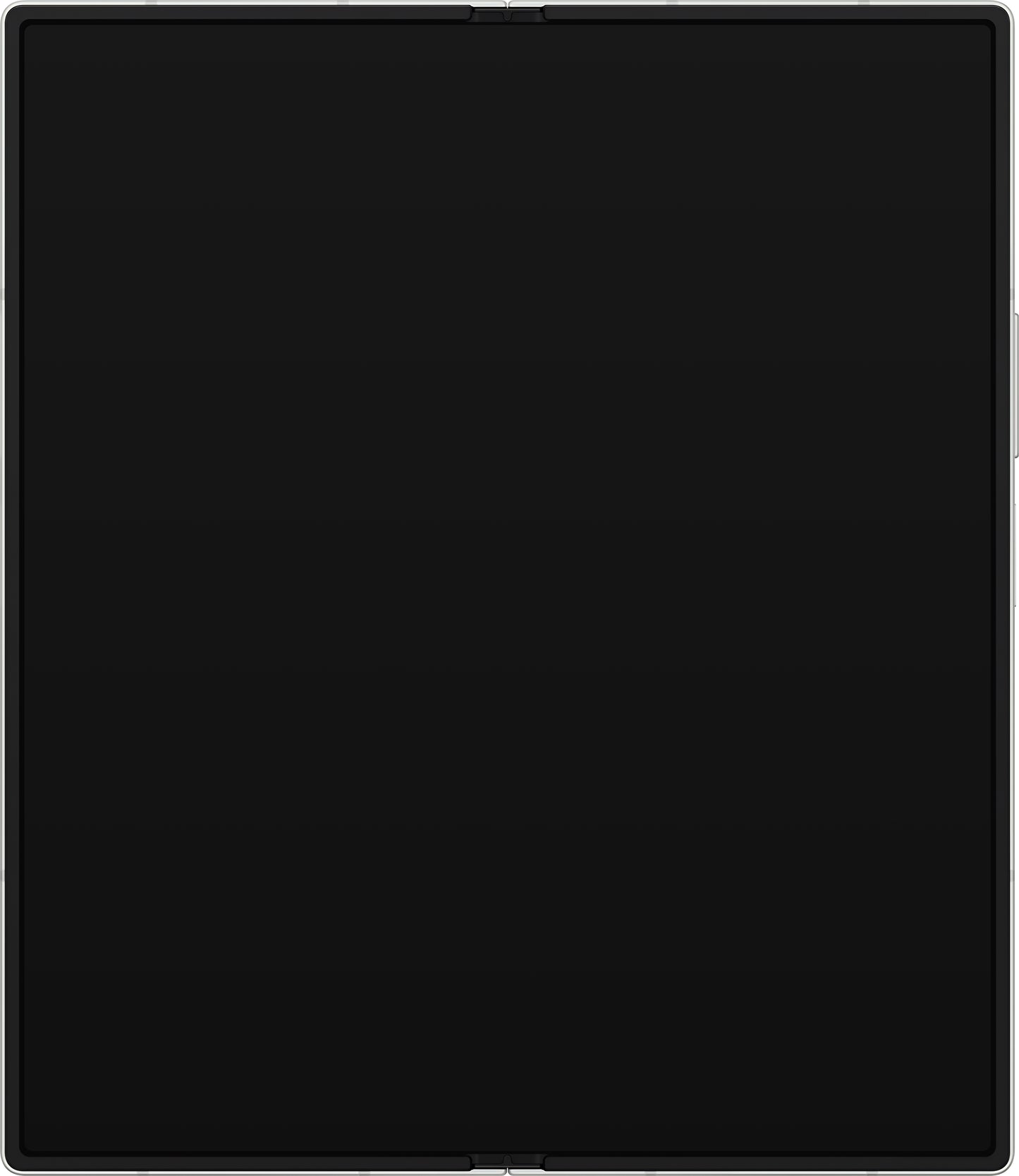Samsung Galaxy Z Fold6 F956 Touchscreen-display med ram, under inner, vit, Service Pack GH82-35042E