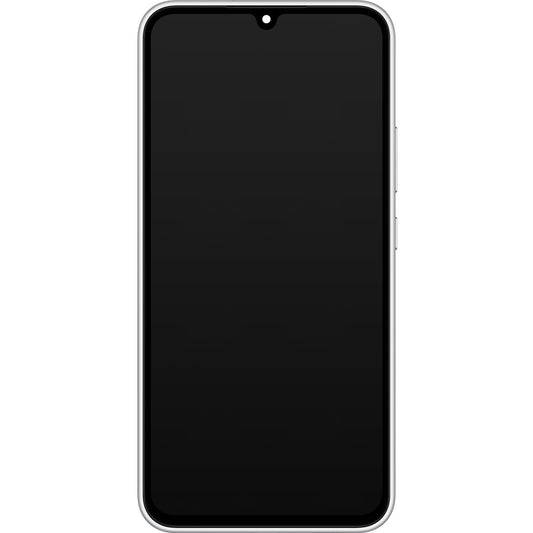 Pekskärm Samsung Galaxy A34 A346, med ram, Silver, Service Pack GH82-31200B