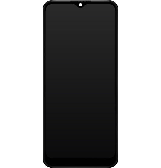 Pekskärm Samsung Galaxy A03s A037, med ram, Version G, Svart, Service Pack GH81-21233A