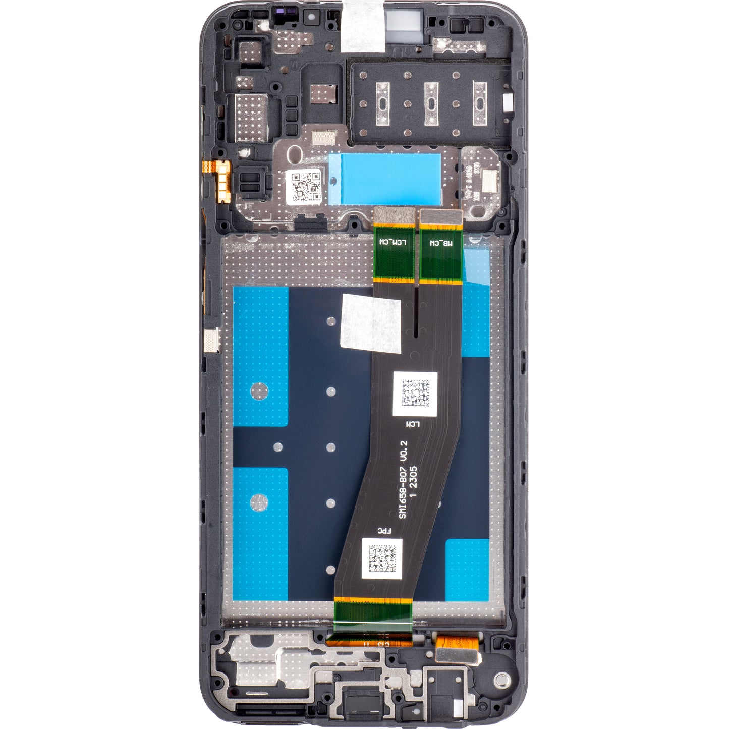 Pekskärm Samsung Galaxy A14 A145, med ram, Europaversion, Svart, Service Pack GH81-23540A