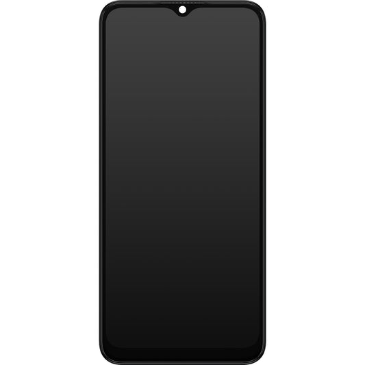 Pekskärm Samsung Galaxy A03 A035, med ram, Version G, Svart, Service Pack GH81-21626A