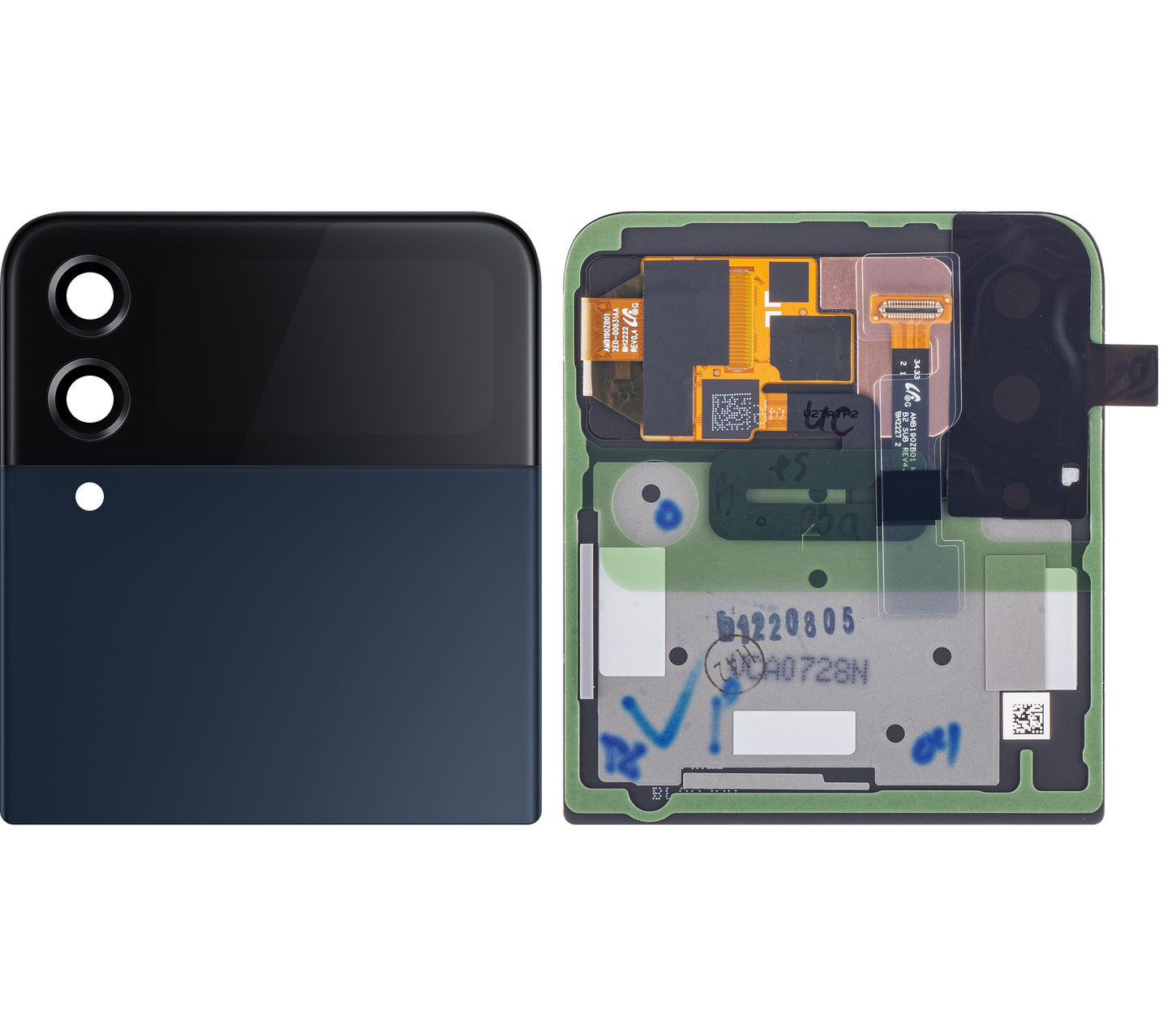 Pekskärm Samsung Galaxy Z Flip4 F721, Sub Outer, Blå (Bespoke), Service Pack GH97-27947E