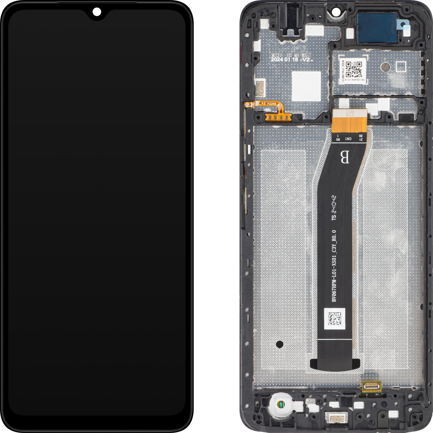 Xiaomi Redmi A3 Pekskärm, med ram, svart, Service Pack 5600010C3Y00