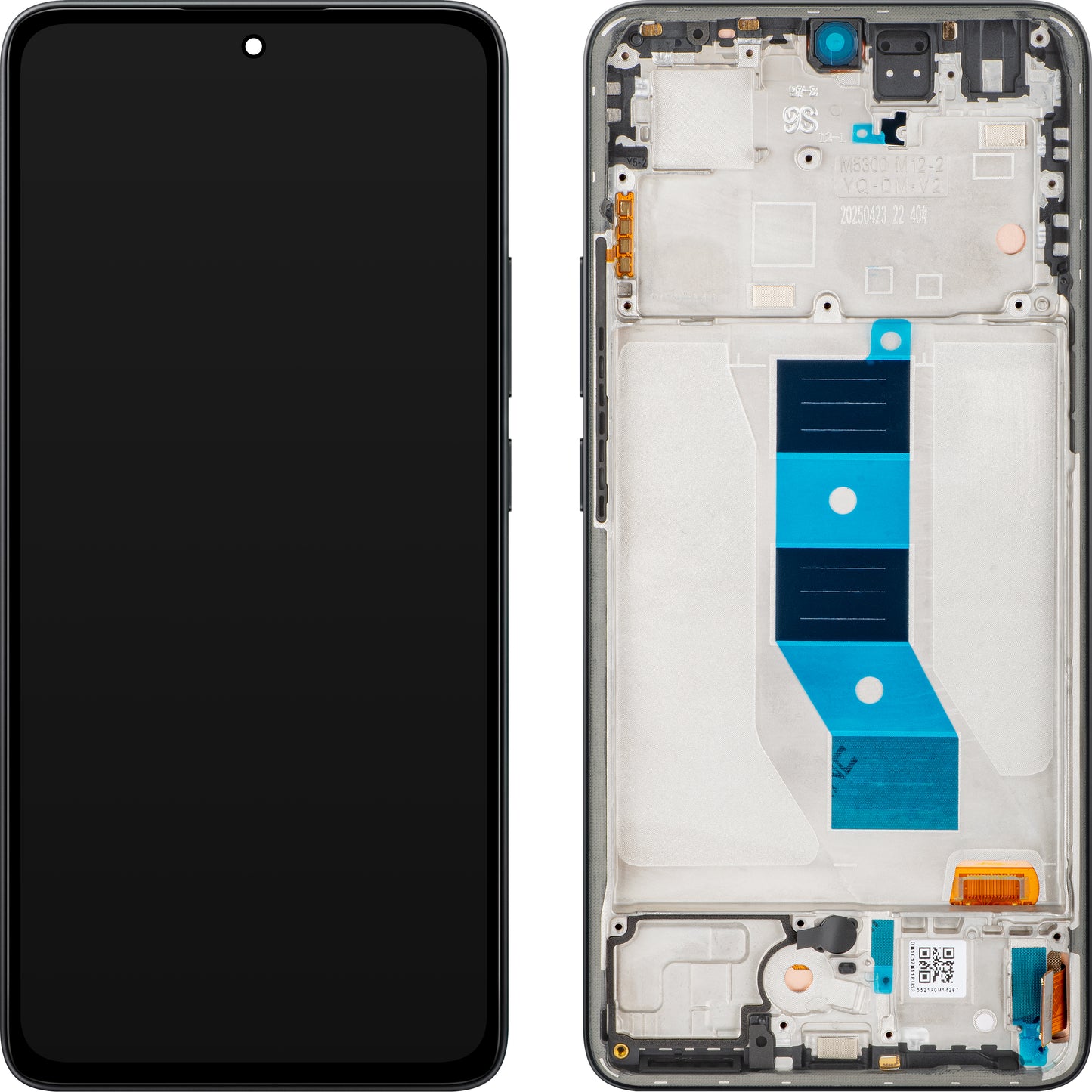 Display med Touchscreen Xiaomi Poco M7 Pro 5G, med Ram, Svart (Classic Black), Service Pack 5600140O17P00