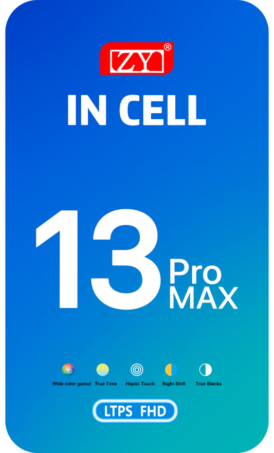 ZY Touchscreen Display för Apple iPhone 13 Pro Max, med ram, In-Cell IC Flyttbar LCD-version, Svart