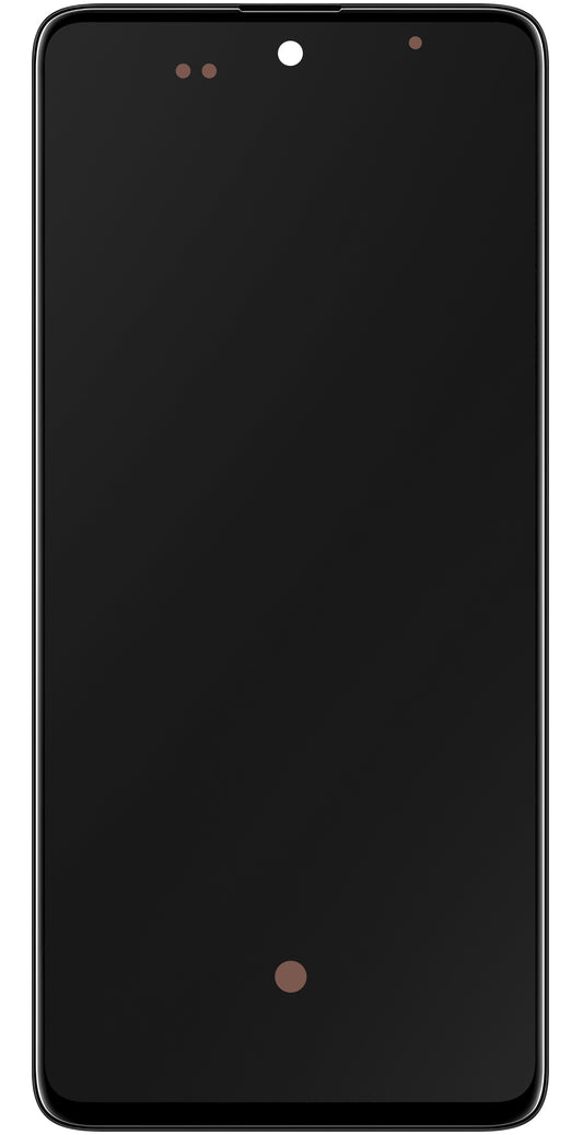 Pekskärm Samsung Galaxy A51 A515, med ram, svart, Service Pack GH82-2161669A