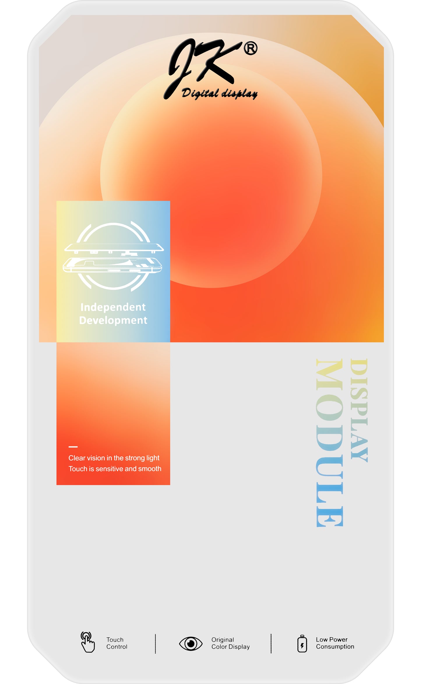 JK Touchscreen Display för Apple iPhone 11 Pro Max, med ram, In-Cell LCD-version, svart