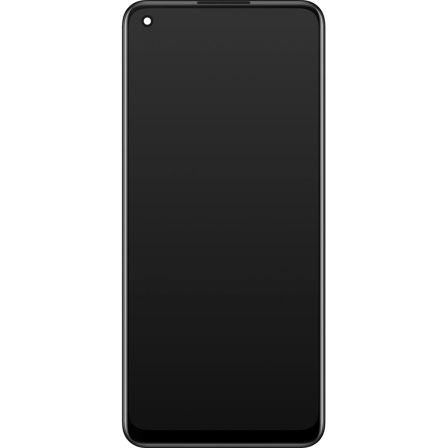 Display med pekskärm Oppo Find X5 Lite / Reno7 5G, med ram, Svart, Service Pack 4130040