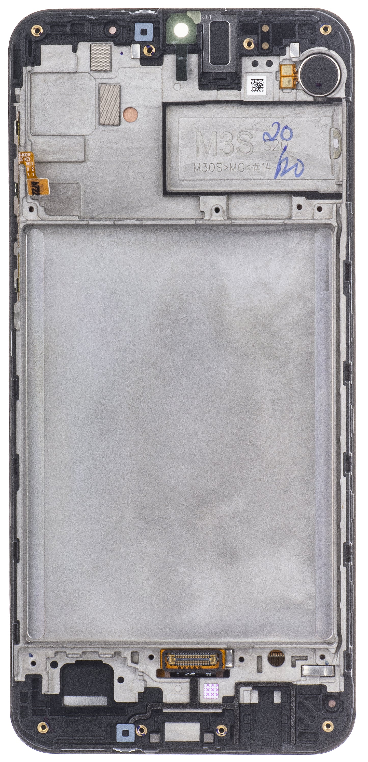Samsung Galaxy Galaxy M21 M215 / M30s M307 Pekskärm med ram, svart, Service Pack GH82-21265A