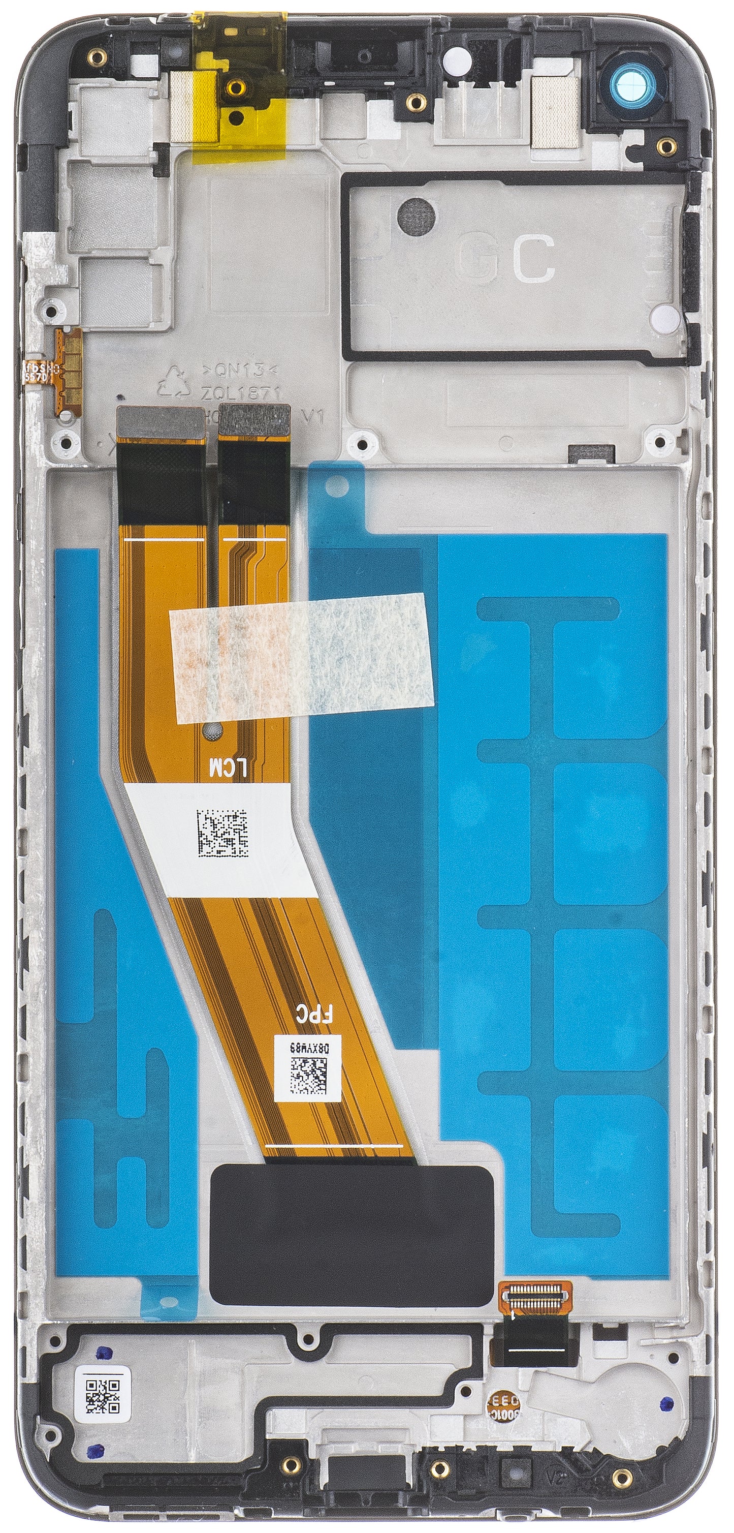 Display med touchscreen Samsung Galaxy A11 A115, med ram, svart, Service Pack GH81-18760A