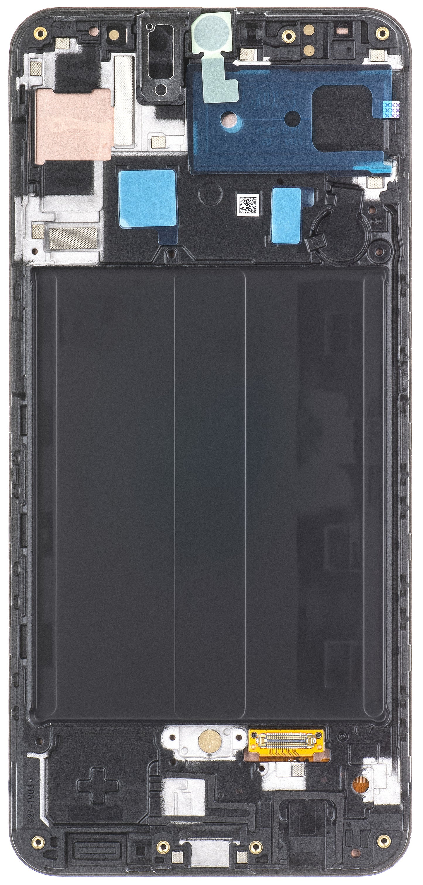 Samsung Galaxy Galaxy A50s A507 Pekskärm, med ram, svart, Service Pack GH82-2111193A