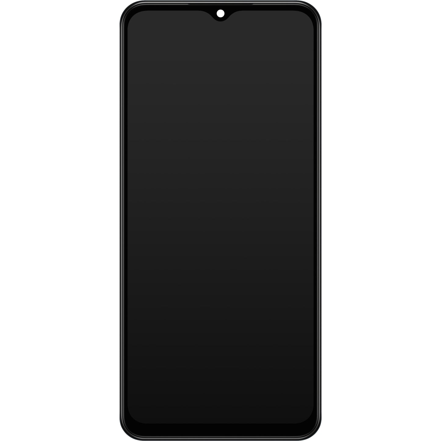 Pekskärm Samsung Galaxy M13 M135, med ram, svart, Service Pack GH82-29132A