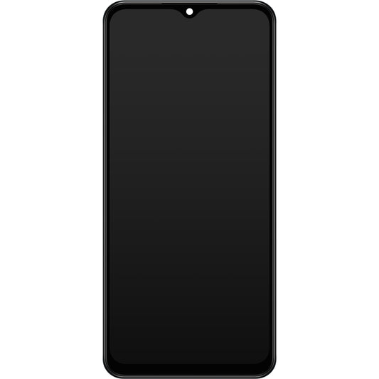 Pekskärm Samsung Galaxy M13 M135, med ram, svart, Service Pack GH82-29132A
