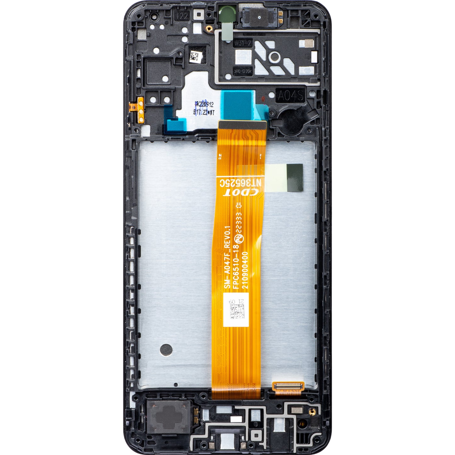 Touchscreen Display Samsung Galaxy A04s A047, med ram, svart, Service Pack GH82-29805A