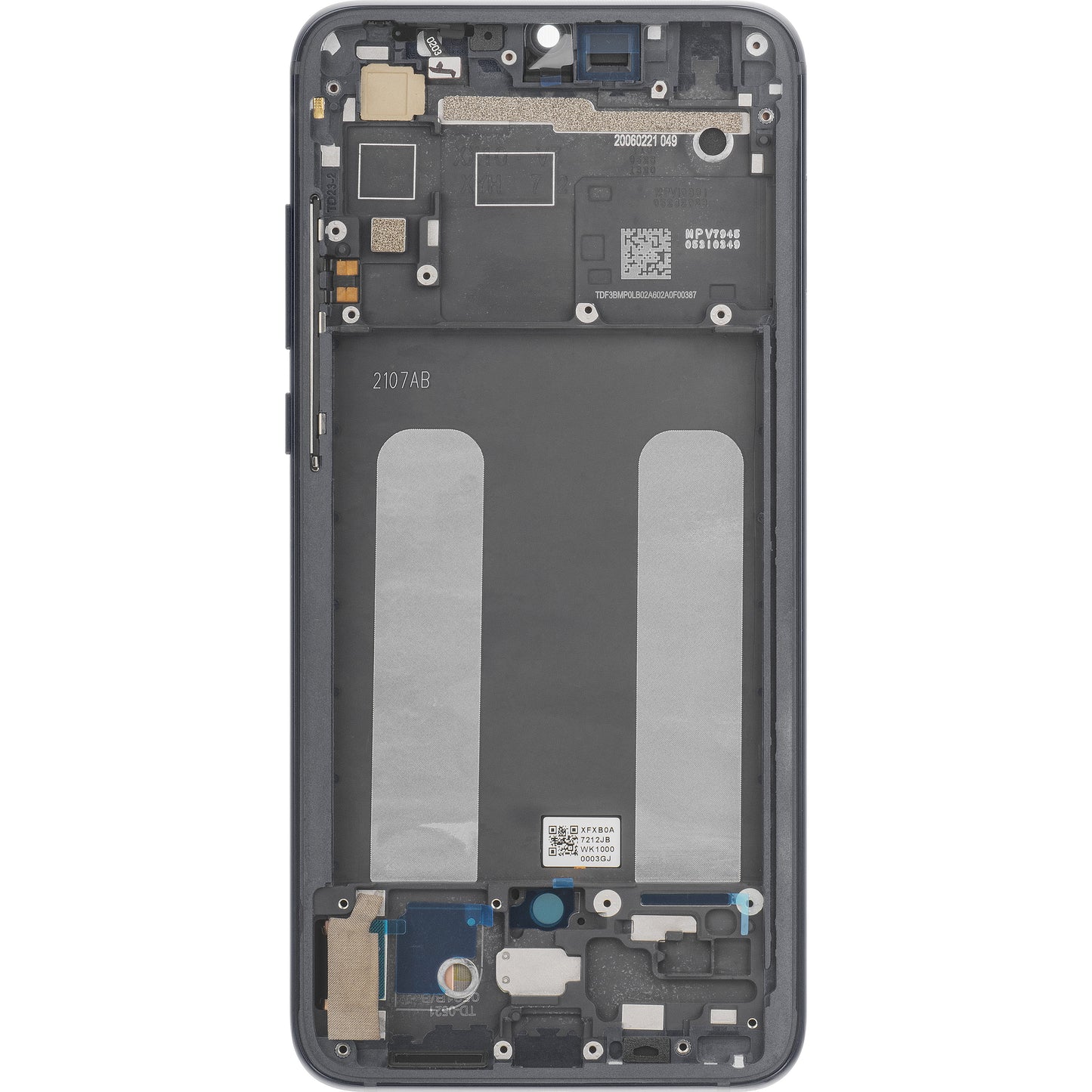 Display med Touchscreen Xiaomi Mi 9 Lite, med Ram, Grå, Service Pack 560610118033