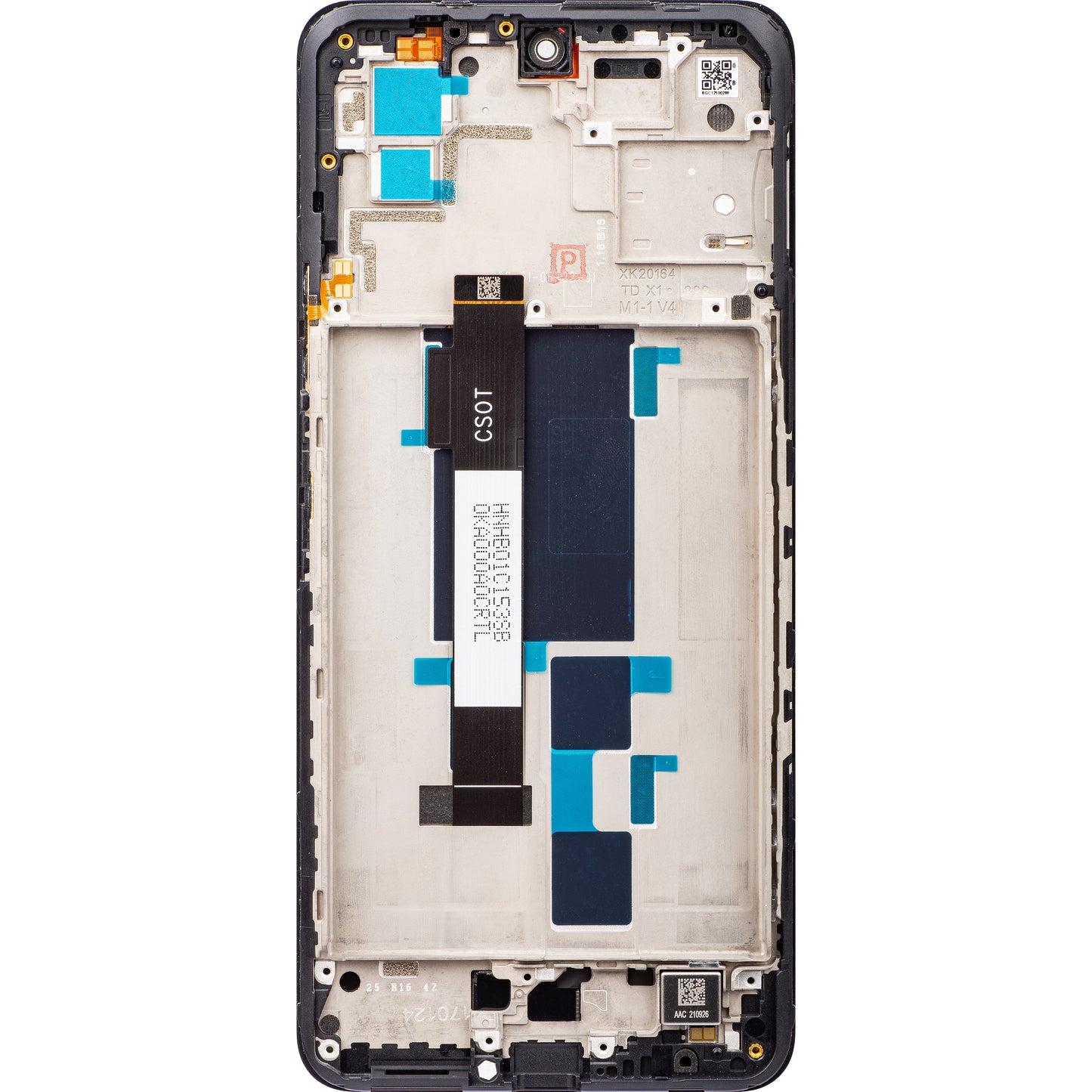 Pekskärm Xiaomi Poco X3 GT, med ram, svart, Service Pack 560003K10A00