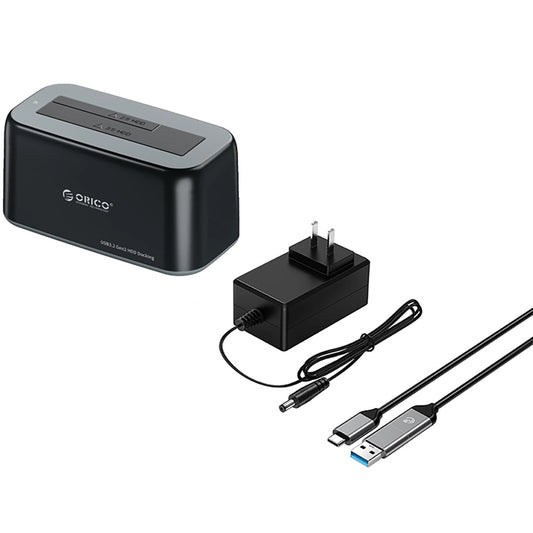 Dockningsstation Orico 6819C3 1-enhet för HDD / SSD SATA 2,5 tum / 3,5 tum, Svart