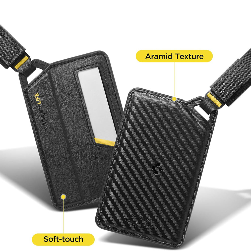 Handbagage / Resväska Etikett Spigen Luggage Tag LF510, Svart AHP09776
