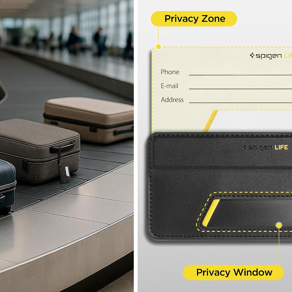 Handbagage / Resväska Etikett Spigen Luggage Tag LF510, Svart AHP09776