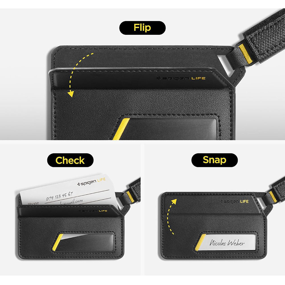 Handbagage / Resväska Etikett Spigen Luggage Tag LF510, Svart AHP09776