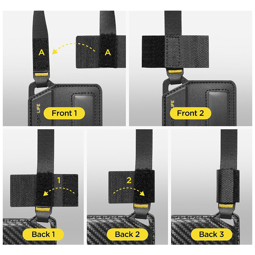 Handbagage / Resväska Etikett Spigen Luggage Tag LF510, Svart AHP09776