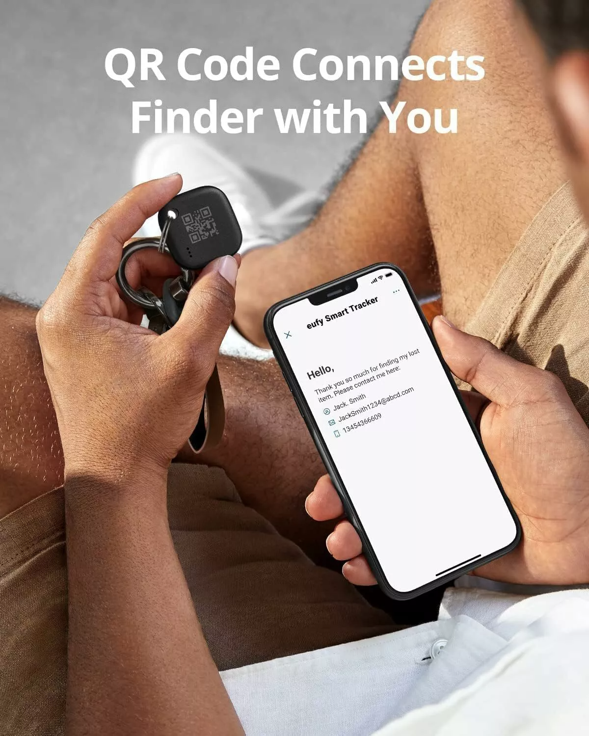 Eufy Security SmartTrack Link för iOS-serien, Set om 4 stycken, Svart E87B0012