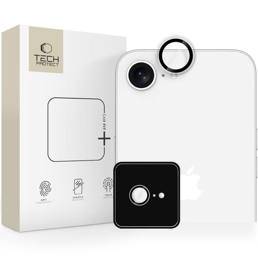 Skyddsfilm för bakre kamera Tech-Protect CamRing Fit+ för Apple iPhone 16e, Härdat Glas