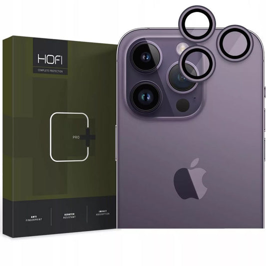 Skyddsfilm för bakre kamera Tech-Protect CamRing Fit+ för Apple iPhone 14 Pro Max / 14 Pro, Härdat Glas, Lila