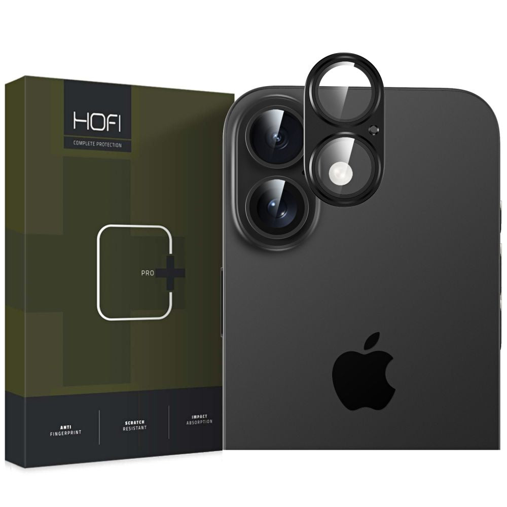 Skyddsfilm för bakre kamera HOFI FullCam för Apple iPhone 16 Plus / 16, Härdat glas, Svart
