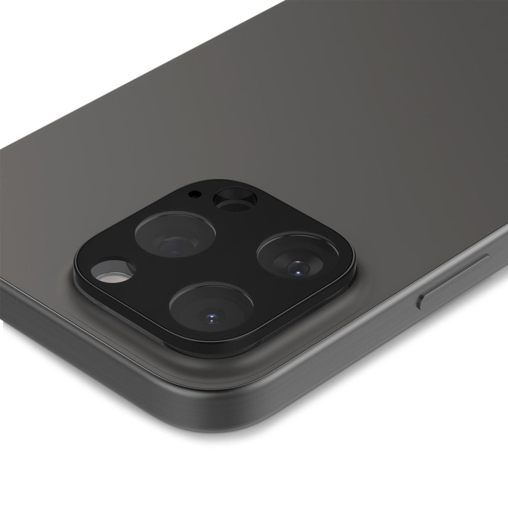 Spigen GlastR Optik Rear Camera Protector for Apple iPhone 16 Pro Max, Tempered Glass, Set of 2 pieces, Black AGL05273