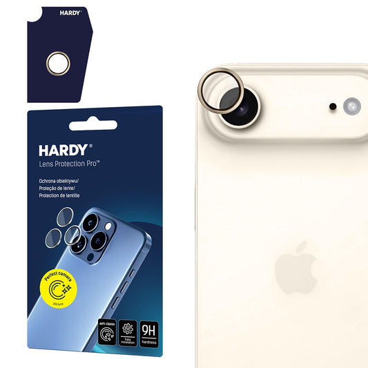 Skyddsfilm för bakre kamera 3MK Hardy Protection Pro för Apple iPhone 17 Air, Härdat glas, Guld