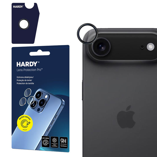 Skyddsfilm för bakre kamera 3MK Hardy Protection Pro för Apple iPhone 17 Air, Härdat Glas, Svart