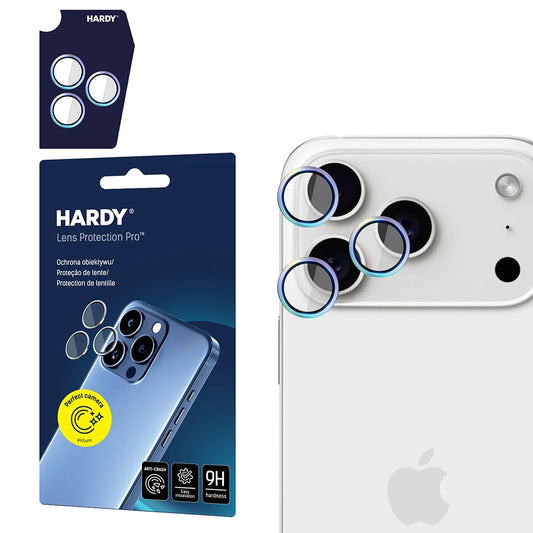 Skyddsfilm för bakre kamera 3MK Hardy Protection Pro för Apple iPhone 17 Pro Max / 17 Pro, Härdat glas, Flerfärgad