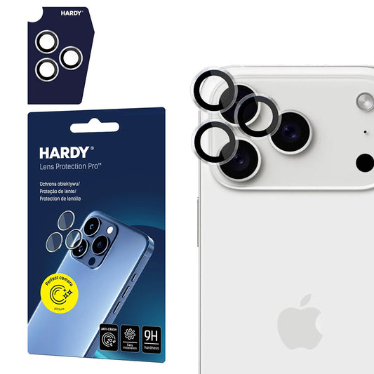 Skyddsfilm för bakre kamera 3MK Hardy Protection Pro för Apple iPhone 17 Pro Max / 17 Pro, Härdat glas, Transparent