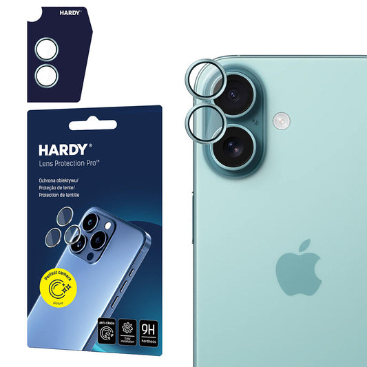 Skyddsfilm för bakre kamera 3MK Hardy Protection Pro för Apple iPhone 17, Härdat Glas, Grön