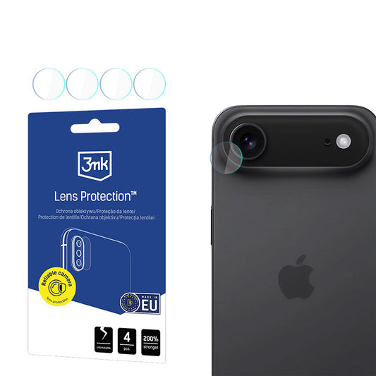 Skyddsfilm för bakre kameran 3MK Protection för Apple iPhone 17 Air, Härdat glas, Set om 4 stycken, Transparent