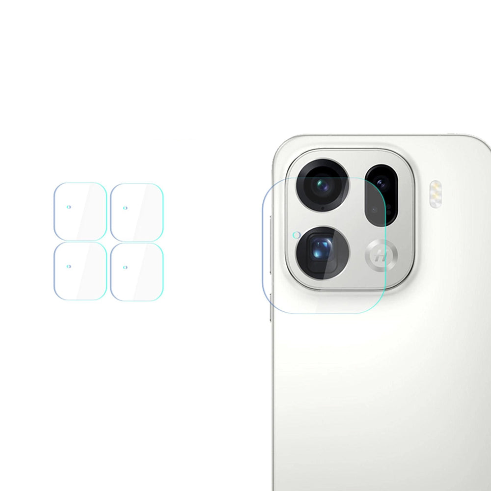 Skyddsfilm för bakre kamera 3MK Protection för Oppo Find X9 Pro, Härdat glas, Set om 4 stycken, Transparent