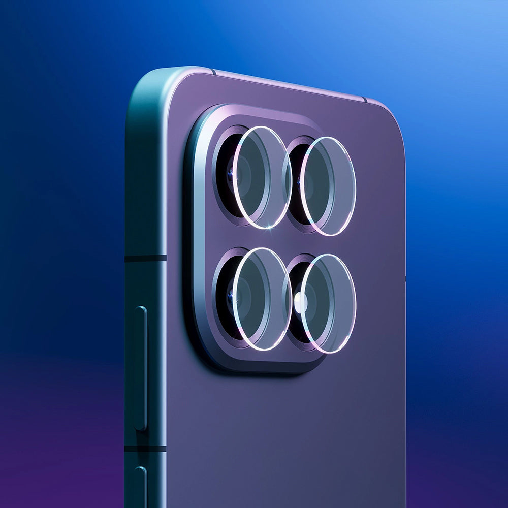 Skyddsfilm för bakre kamera 3MK Protection för Oppo Find X9 Pro, Härdat glas, Set om 4 stycken, Transparent