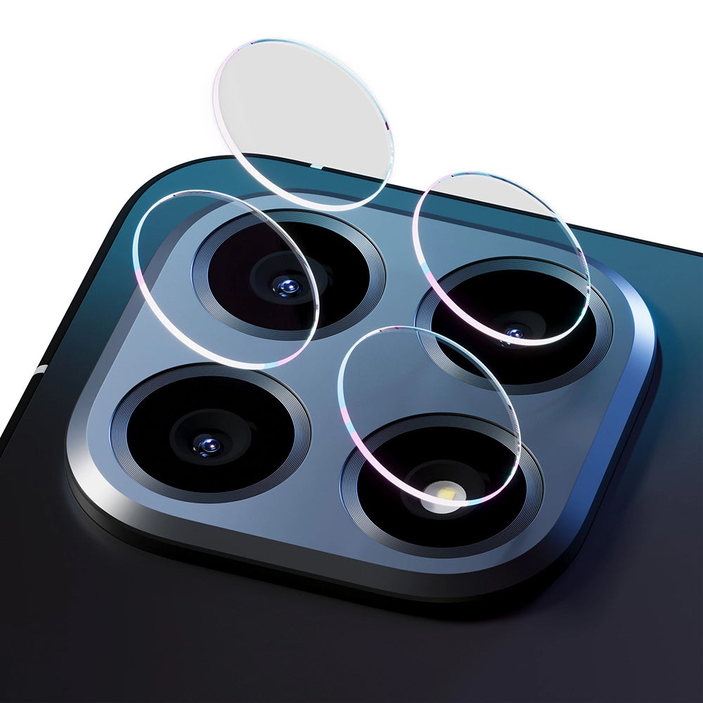 Skyddsfilm för bakre kamera 3MK Protection för Xiaomi Poco F8 Ultra, Härdat glas, Set med 4 stycken, Transparent