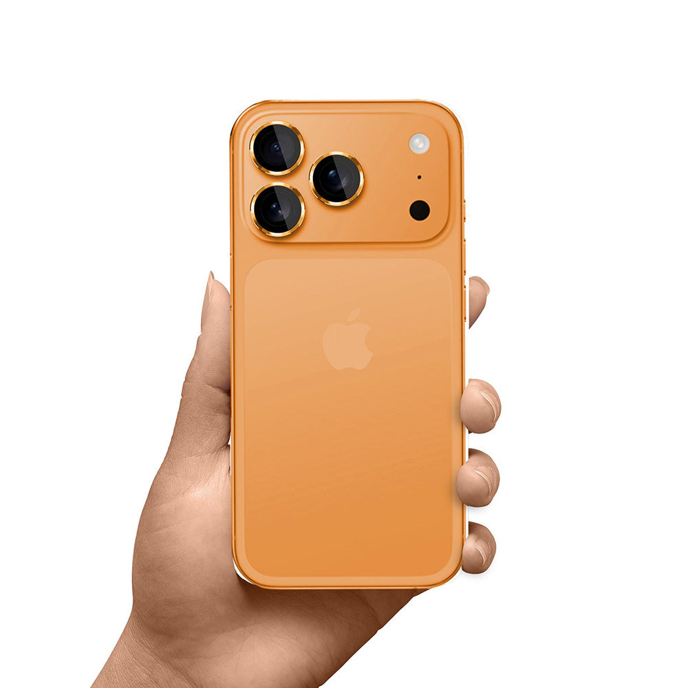 Skyddsfilm för bakre kamera 3MK Protection Pro för Apple iPhone 17 Pro Max / 17 Pro, Härdat glas, Orange