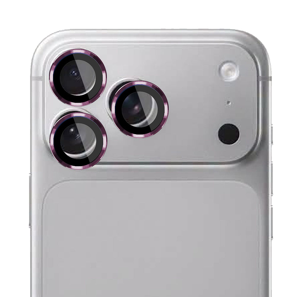 Skyddsfodral för bakre kamera 3MK Protection Pro för Apple iPhone 18 Pro / 18 Pro Max, härdat glas, vinröd