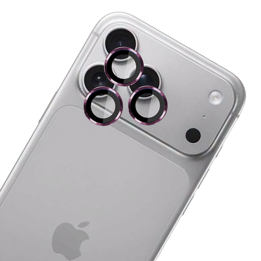 Skyddsfodral för bakre kamera 3MK Protection Pro för Apple iPhone 18 Pro / 18 Pro Max, härdat glas, vinröd
